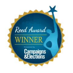 Award recognition mark for the DonorDemocracy housefile optimization results